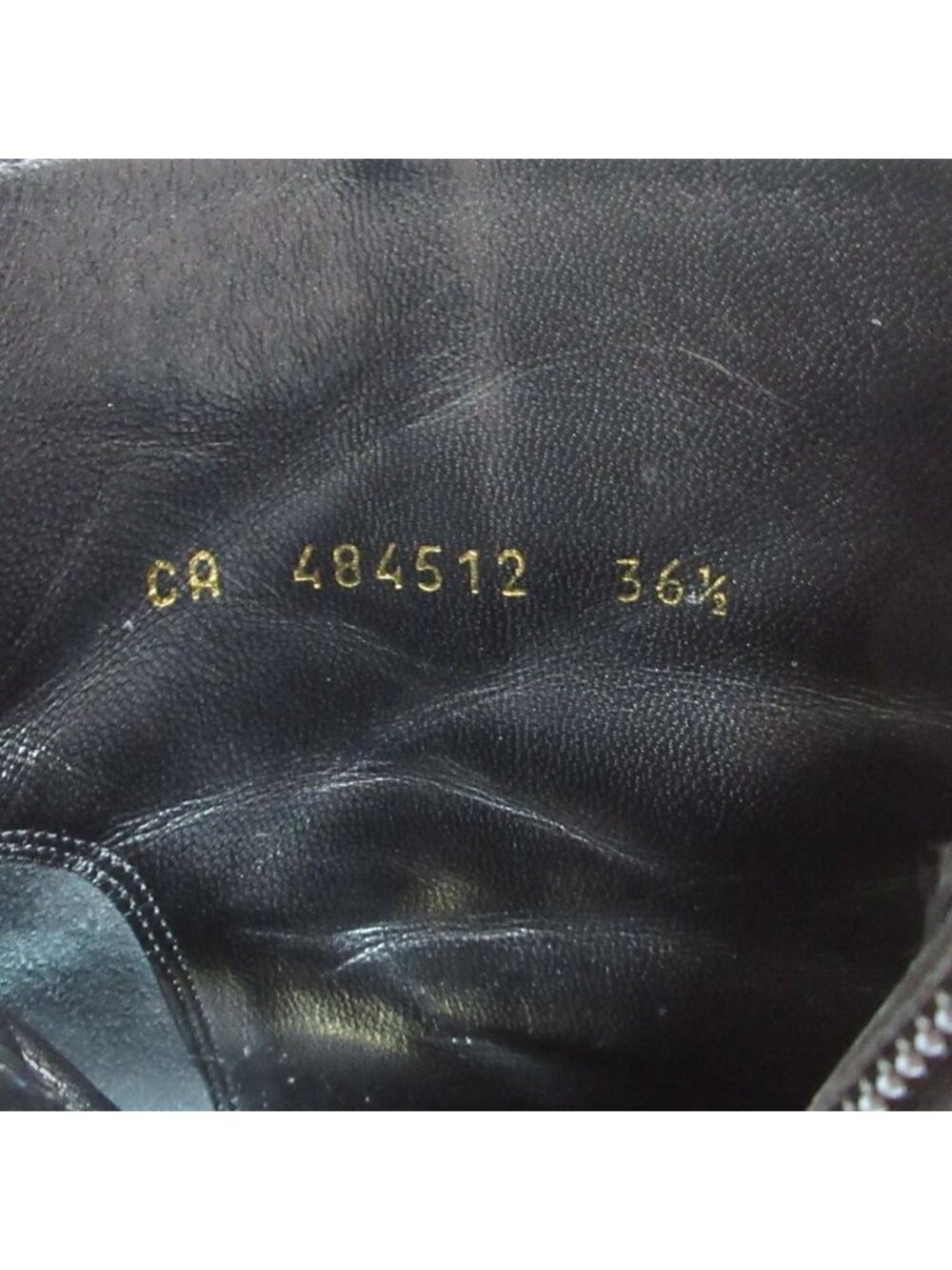Saint Laurent Paris Velvet Ankle Boots 36.5 Black - Picture 10 of 15